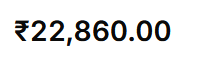 Extracted GST total: ₹22,860.00